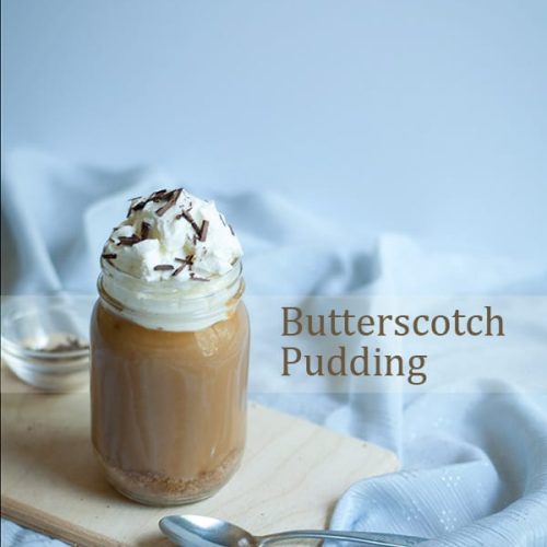 Butterscotch Pudding with graham cracker base