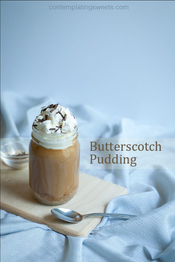 Butterscotch Pudding with graham cracker base