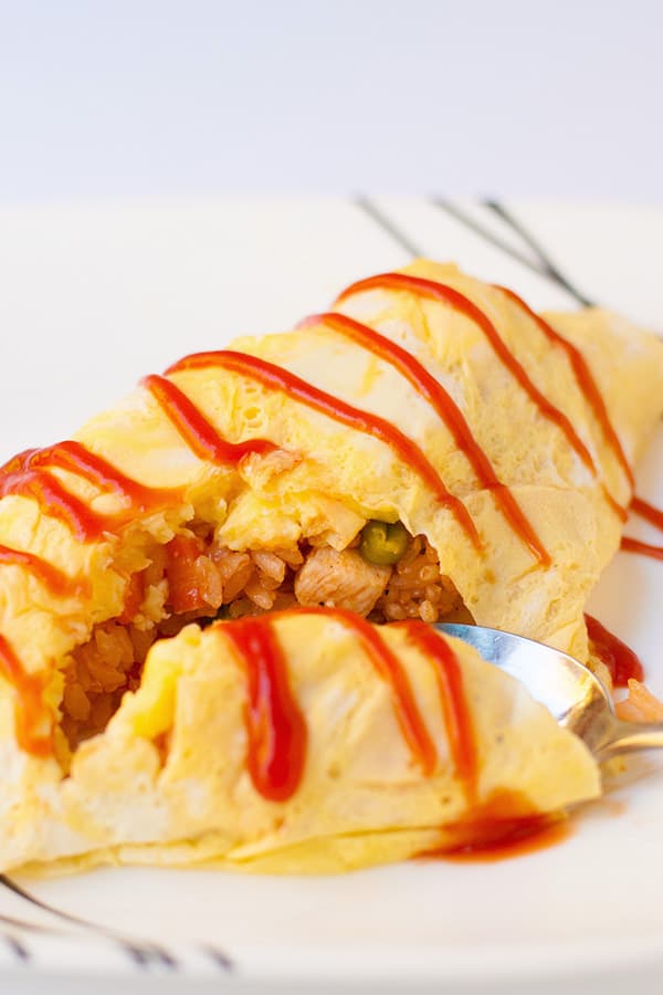 Cheater'S Japanese Omelette Rice- Known In Japan As Omurice. You Don'T Need Chef Skills To Make A Beautiful Japanese Omelette Rice With This Trick. An Easy Meal That Is Loved By Kids To Adults.