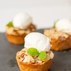 Muffin tin almond tart