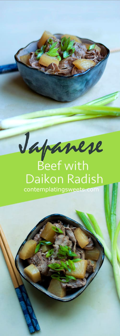 Beef with Daikon Radish- Japanese dinner