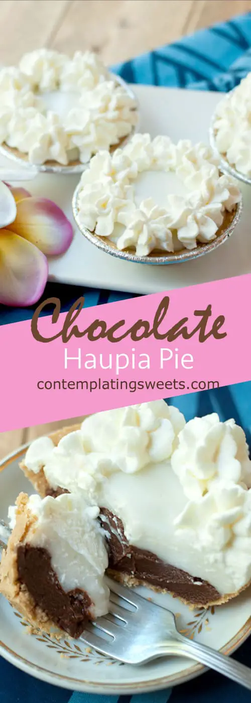 Hawaiian Chocolate Haupia Pie