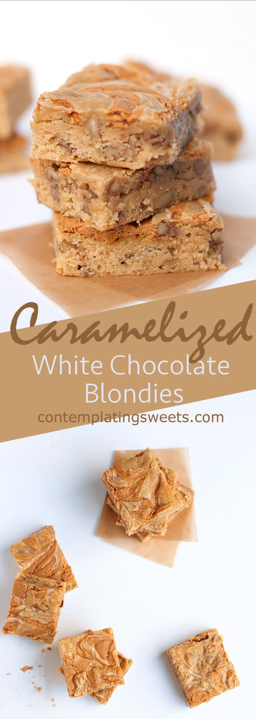 Caramelized White Chocolate Blondies