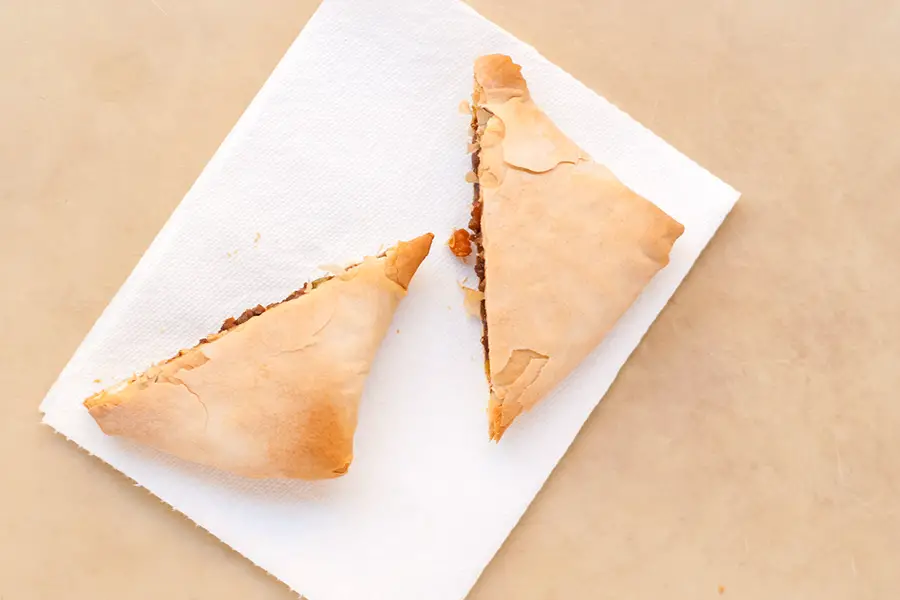 Curry hand pies. Use leftover curry to make these curried pies.