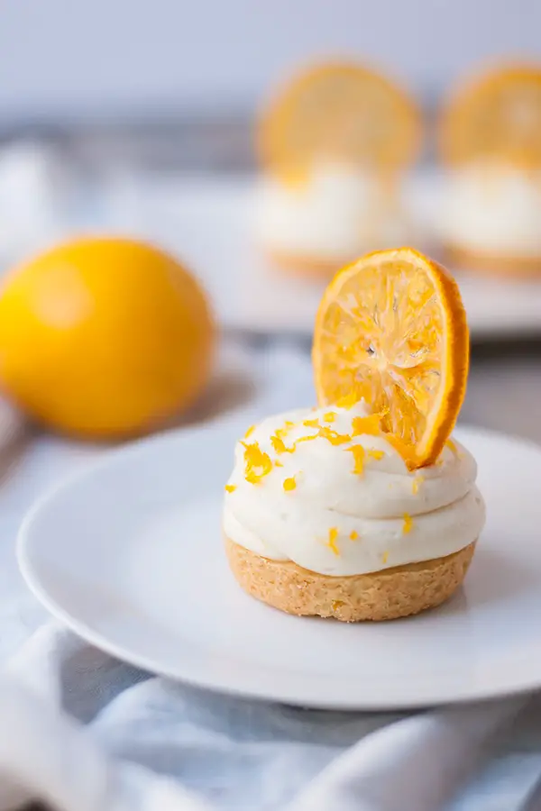 Meyer lemon white chocolate cheesecake