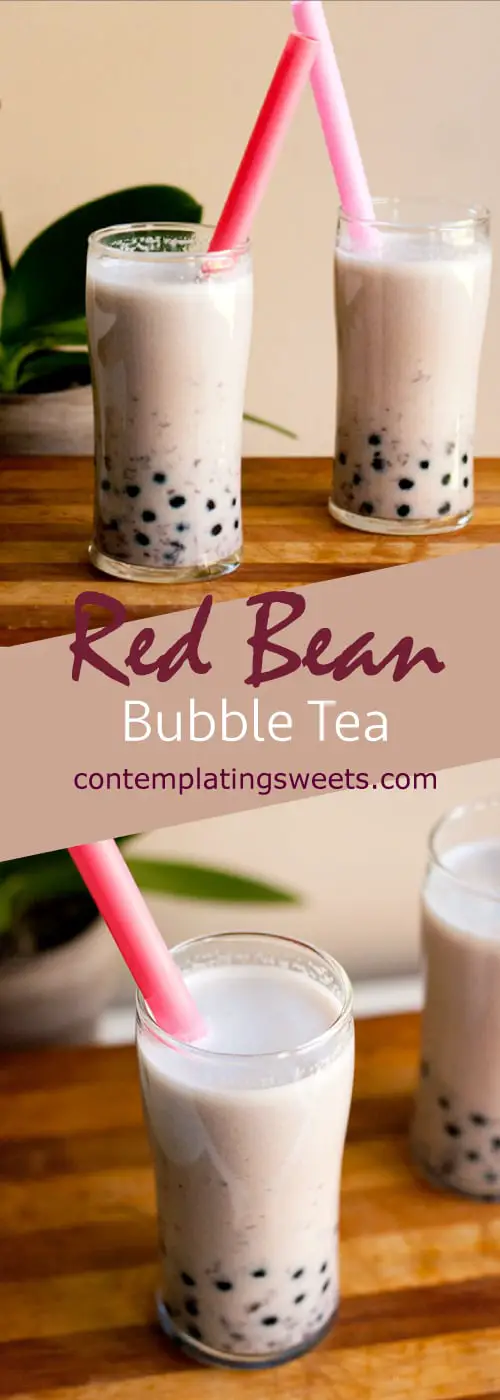Easy Red Bean Bubble Tea