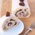 Red bean chestnut roll cake