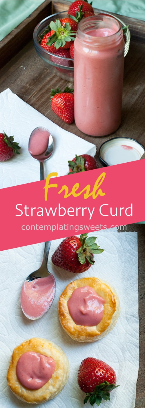Homemade strawberry curd