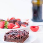 Strawberry Balsamic Brownies