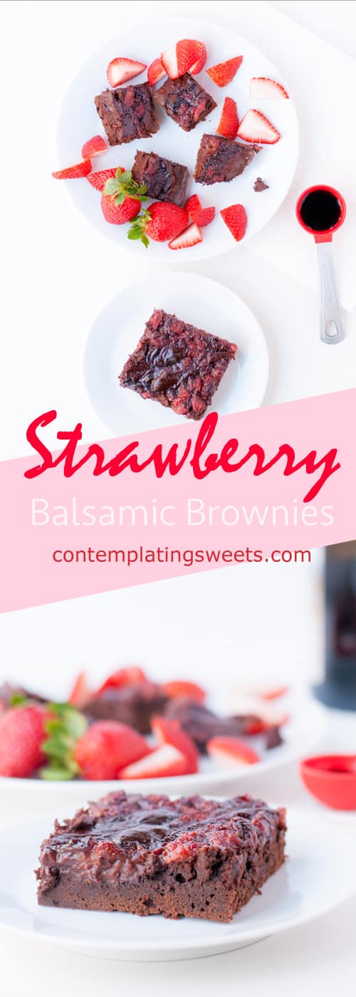 Strawberry Balsamic Brownies
