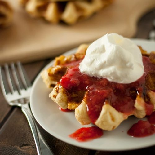 Belgian liege waffles