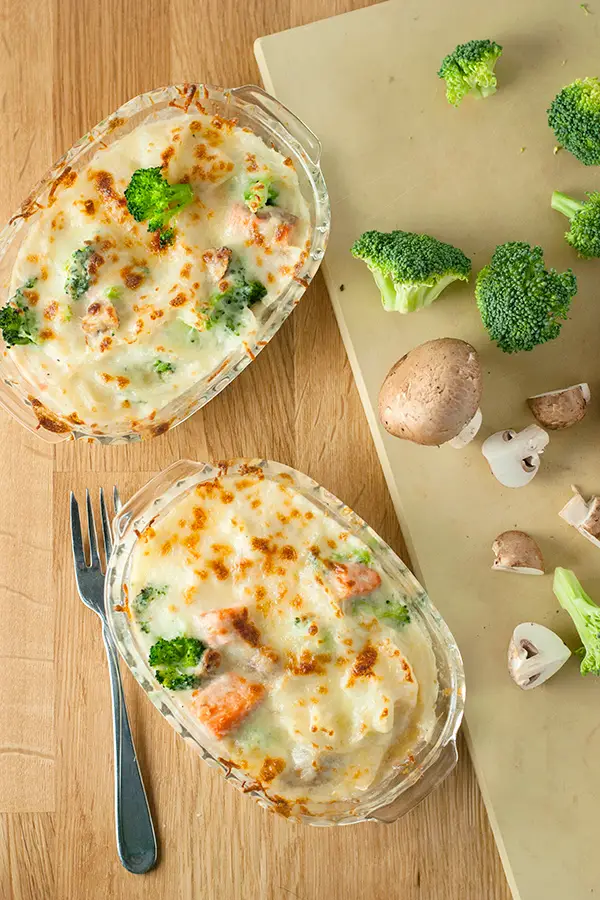 Salmon Gratin- a healthy and nutritious weeknight dinner!