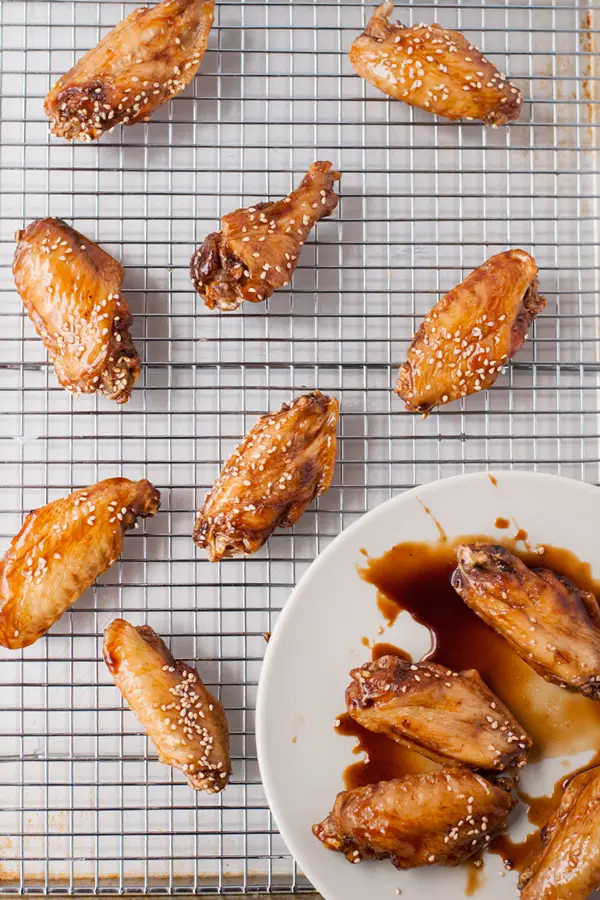 Baked soy sauce sticky wings