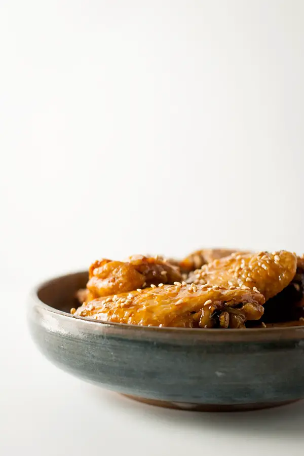 Baked soy sauce sticky wings