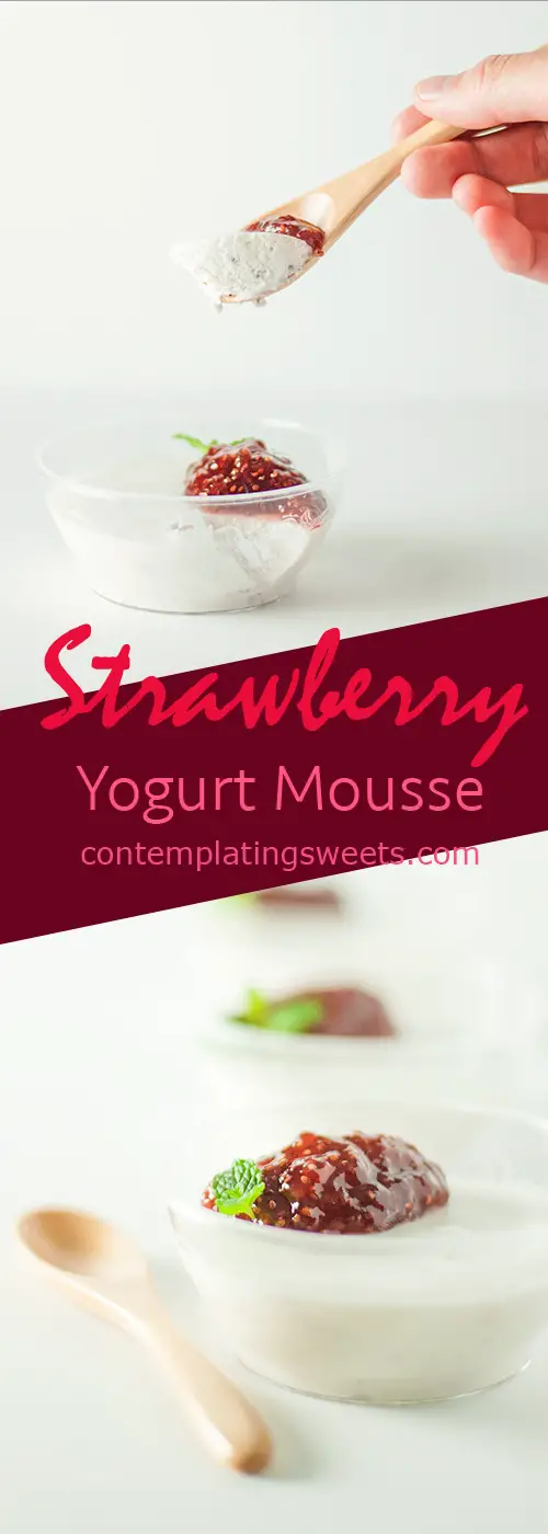 Strawberry Yogurt Mousse, sweetened with Welch's strawberry chia fruit spread