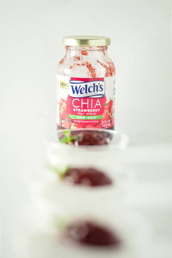 Strawberry Yogurt Mousse, Sweetened With Welch'S Chia Strawberry Fruit Spread