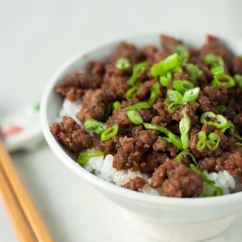 Beef Soboro And Japanese Sauce | Contemplating Sweets