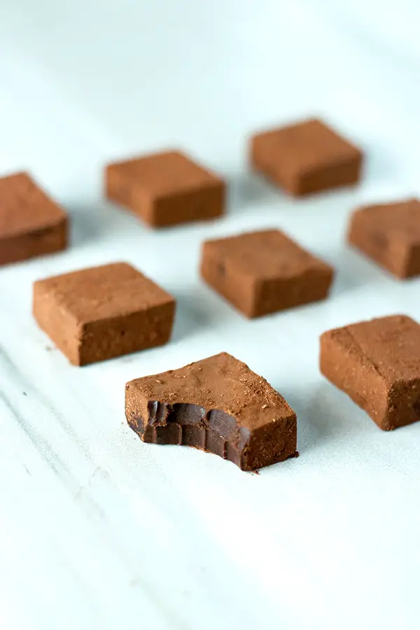 Cinnamon Chocolate Truffles- inspired by Japanese nama chocolates, a few simple ingredients come together to make a truly spectacular confection.