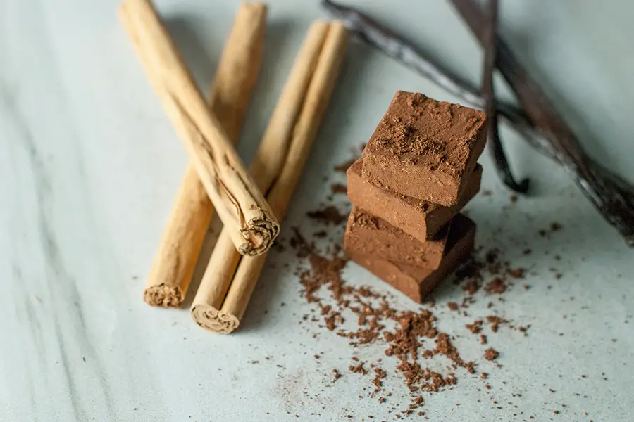 Cinnamon Chocolate Truffles- inspired by Japanese nama chocolates, a few simple ingredients come together to make a truly spectacular confection. 