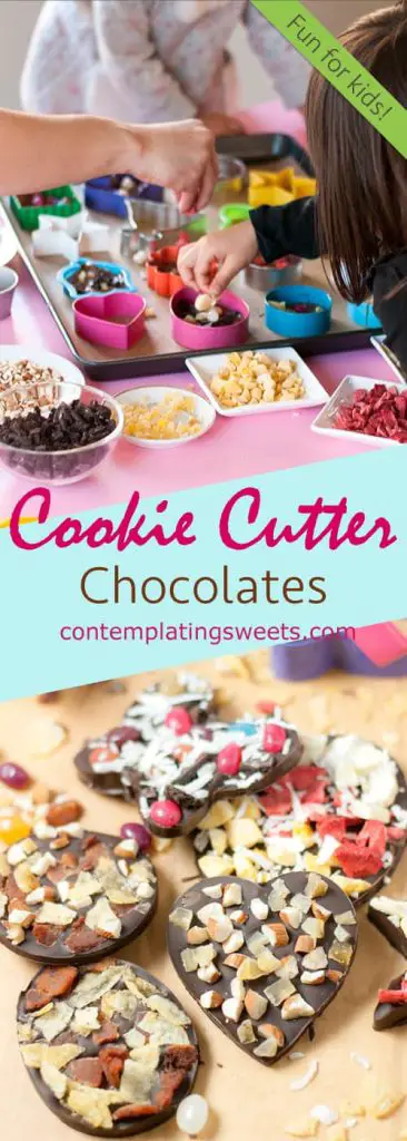 Use cookie cutters as chocolate molds