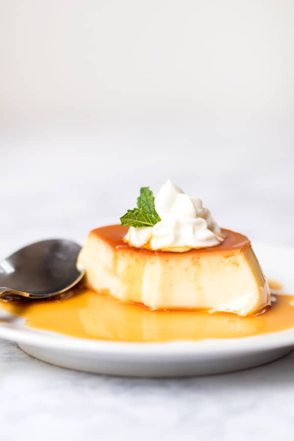 Japanese flan custard pudding also called Purin in Japan. 
