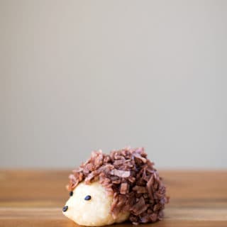 These adorable hedgehog cookies are topped with chocolate coconut spines, and will be sure to delight kids and adults alike.