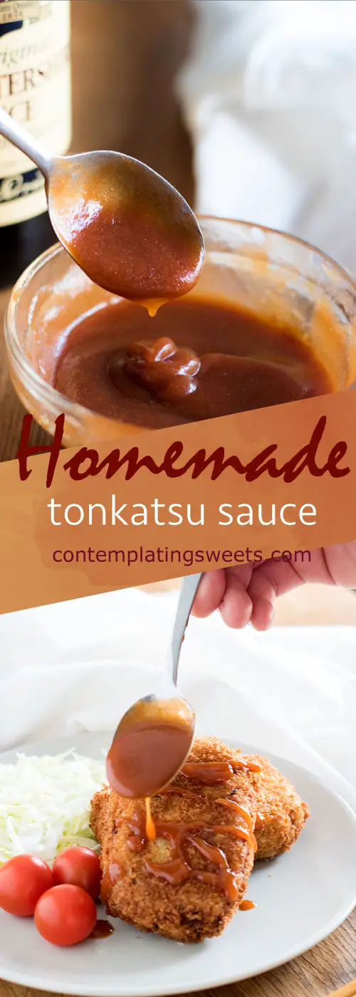 This tonkatsu sauce is easy to throw together and is tangy, rich, and perfect for dipping your favorite fried food!