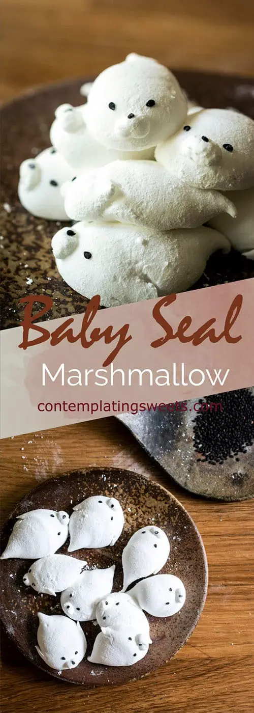 Kawaii Cute Baby Marshmallow Seals dessert recipe